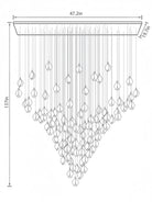 Bloom Chandelier - 26 Lights | Ellipse styleEmitting White LightingBlushlighting