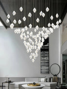 Bloom Chandelier - 26 Lights | Ellipse styleEmitting White LightingBlushlighting