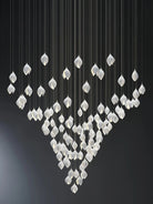Bloom Chandelier - 26 Lights | Ellipse styleEmitting White LightingBlushlighting