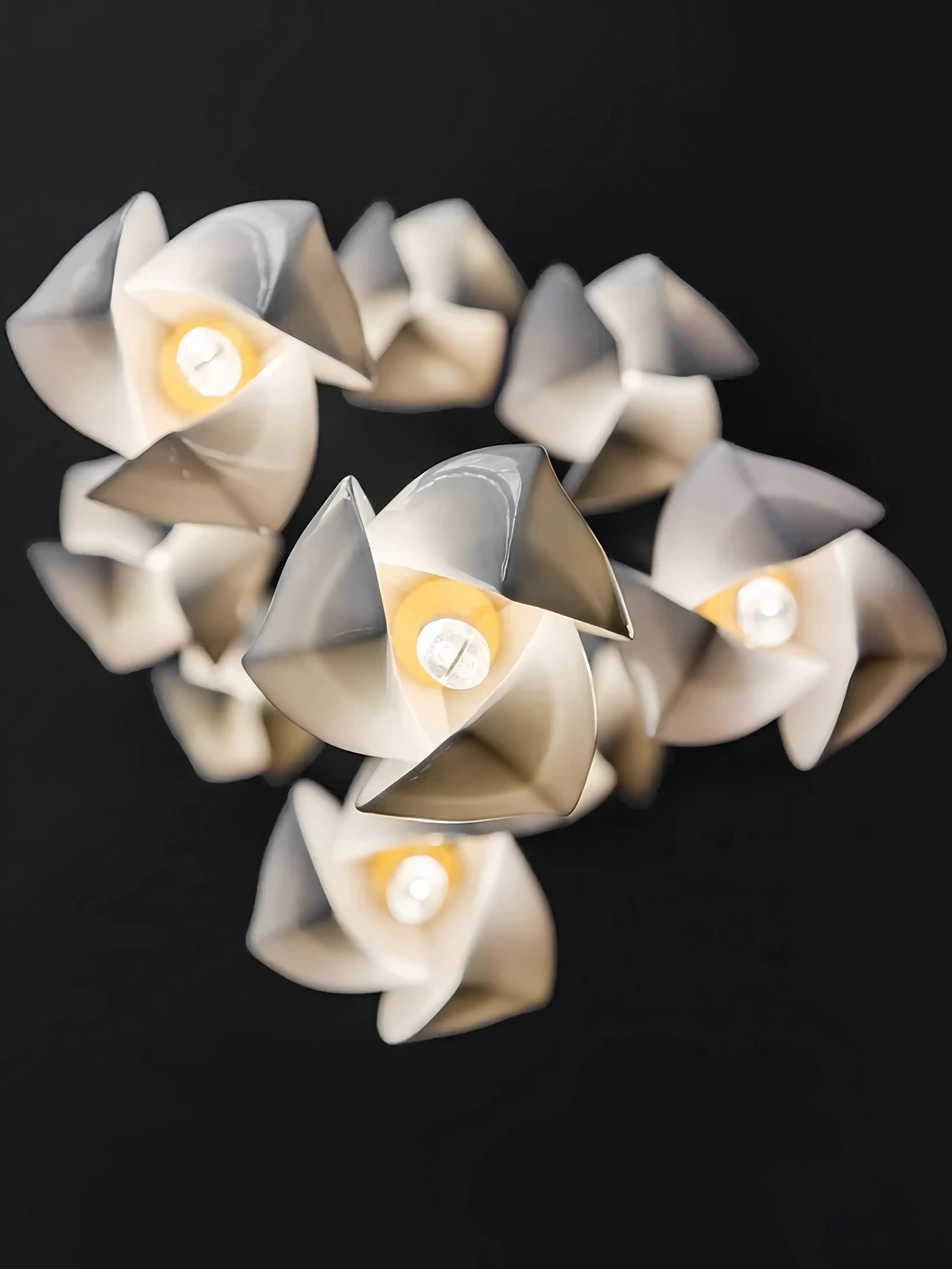 Bloom Chandelier - 26 Lights | Ellipse styleEmitting White LightingBlushlighting