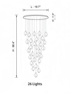 Bloom Chandelier-Blushlighting