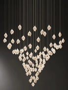 Bloom Chandelier - 26 Lights | Ellipse styleEmitting White LightingBlushlighting