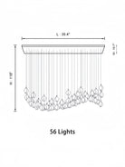 Bloom Chandelier-Blushlighting