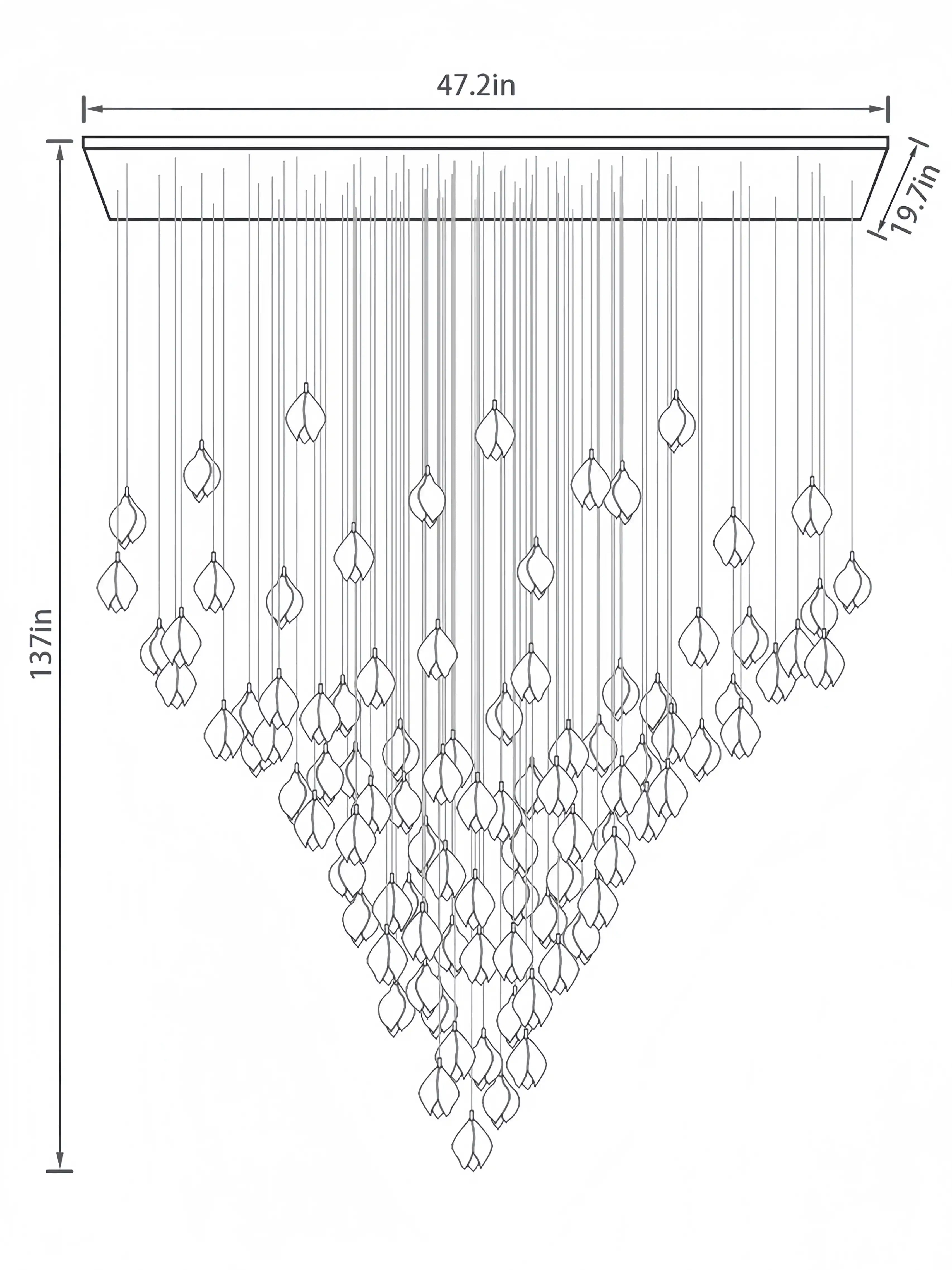 Bloom Chandelier-Blushlighting