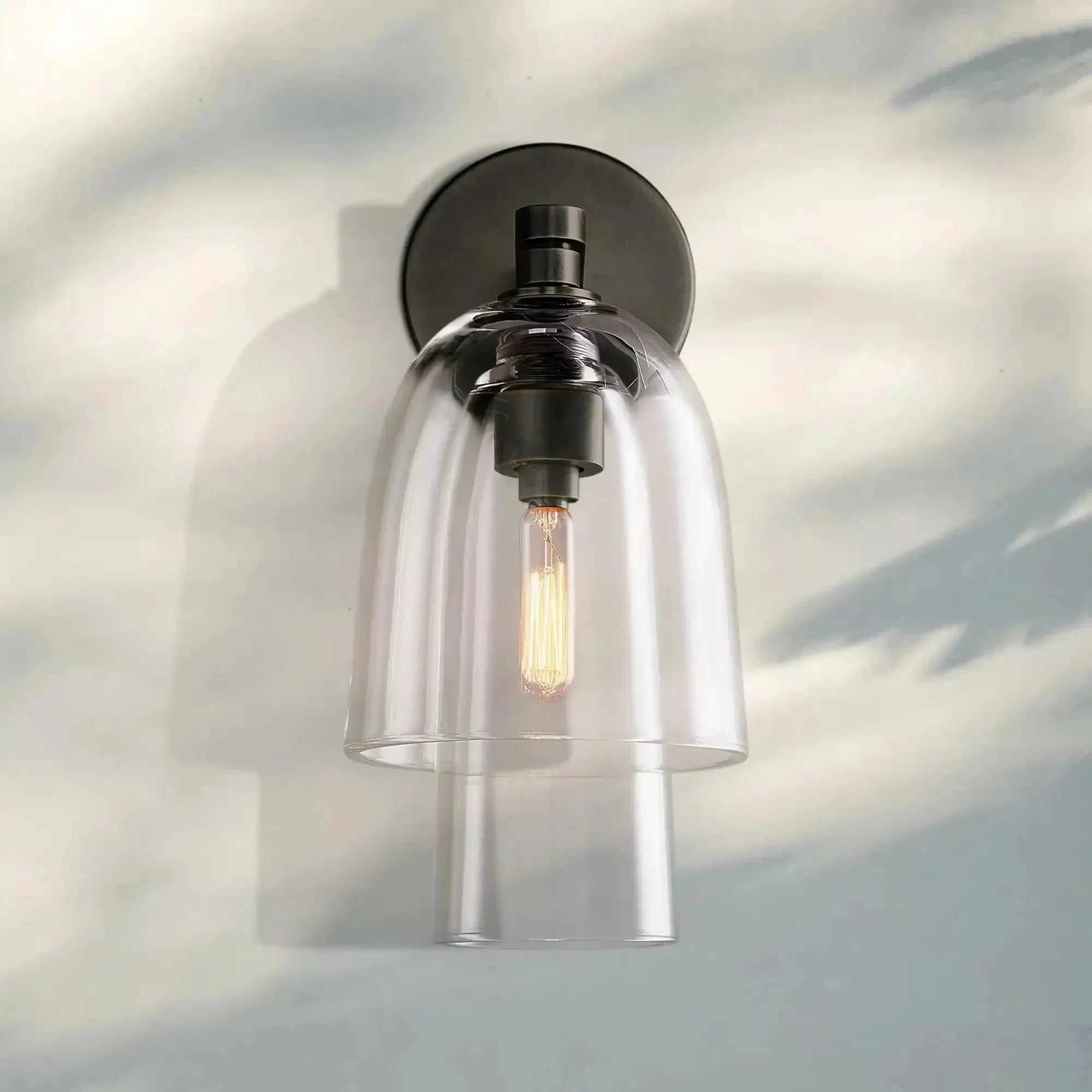 Blum Amber Glass Flute Sconce - Blushlighting
