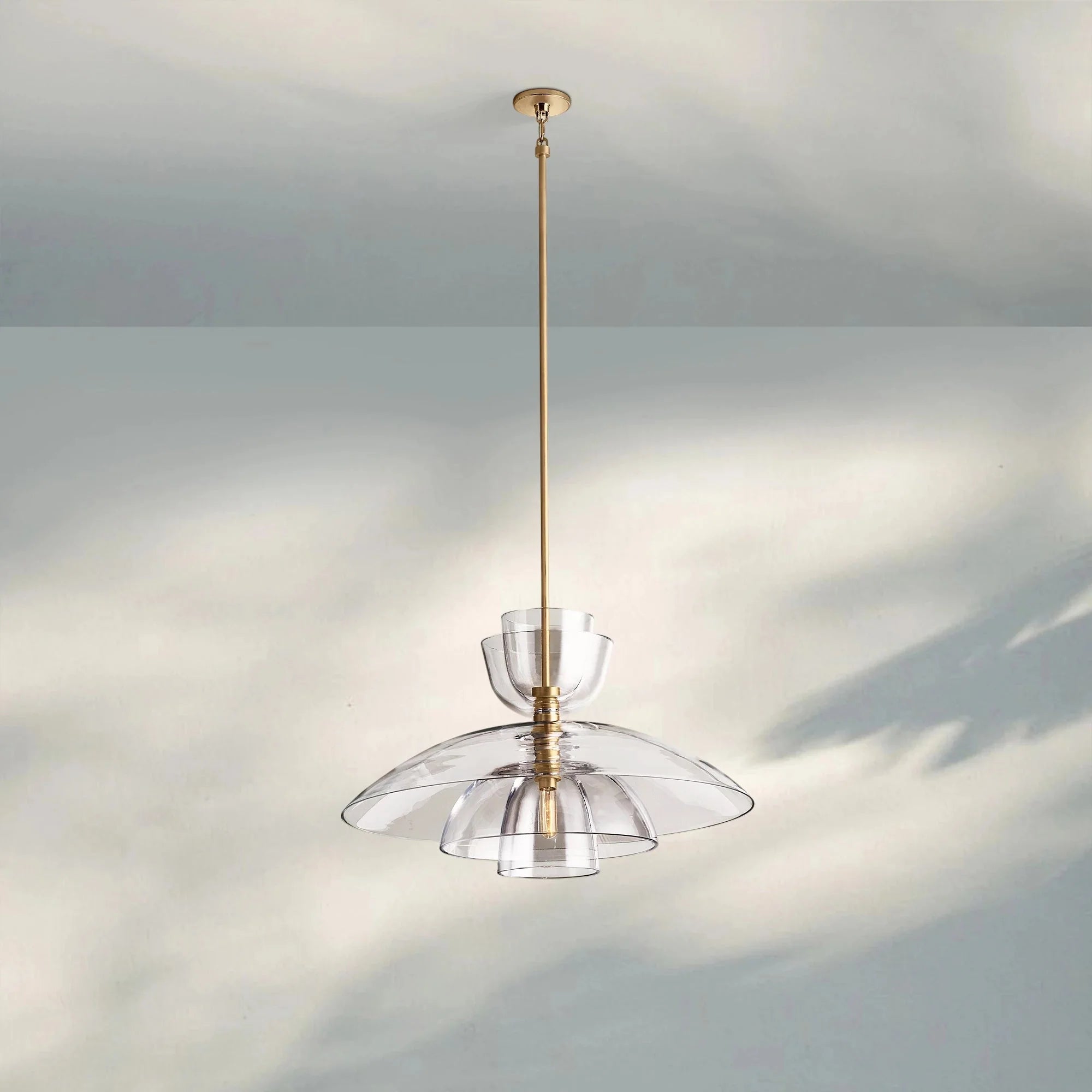 Blum Clear Glass Cloche Grand Pendant - Blushlighting