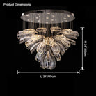 Blush Lighting Flower Glass Foyer Chandelier-Blushlighting-Blushlighting