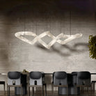 Blushlighting Infinity Massive Alabaster Chandelier - L96"xW31"xH24"Warm WhiteBlackBlushlighting