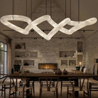 Blushlighting Infinity Massive Alabaster Chandelier - L96"xW31"xH24"Warm WhiteBlackBlushlighting