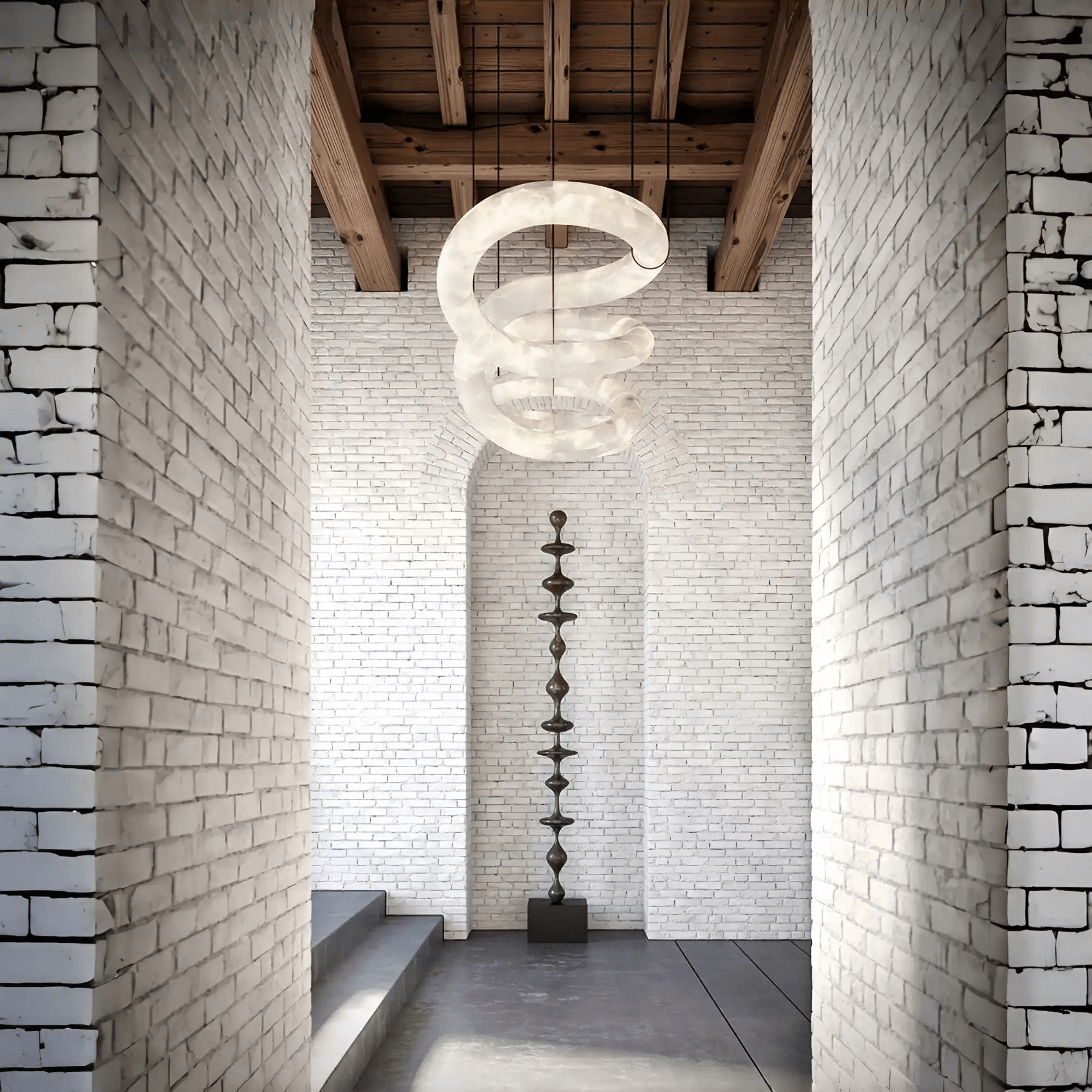 Blushlighting Infinity Massive Alabaster Chandelier - Blushlighting