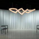 Blushlighting Infinity Massive Alabaster Chandelier - L96"xW31"xH24"Warm WhiteBlackBlushlighting