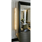 Blushlighting Modern Alabaster Wall Sconce 3''-Wall Sconce-Blushlighting-Brass-Blushlighting