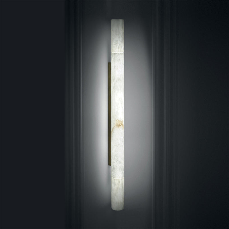 Blushlighting Modern Alabaster Wall Sconce 3''-Wall Sconce-Blushlighting-Chrome-Blushlighting