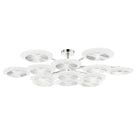 Blushlighting Ovo Ice Glass Round Chandelier 56.75" - SilverBlushlighting