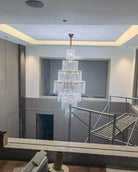 Blushlighting Tiered Crystal Foyer Chandelier - Ø31"×H91"GoldBlushlighting