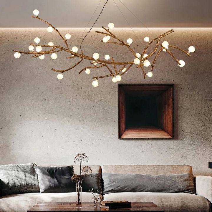 Boho Tree Branch Modern Chandelier-chandeliers for dining room,chandeliers for stairways,chandeliers for foyer,chandeliers for bedrooms,chandeliers for kitchen,chandeliers for living room-Blushlighting