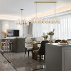 Bonington Crystal Rectangle Chandelier 54'' 72''-