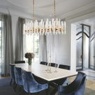 Bonington Crystal Rectangle Chandelier 54'' 72''-