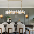 Bonington Crystal Rectangle Chandelier 54'' 72''-