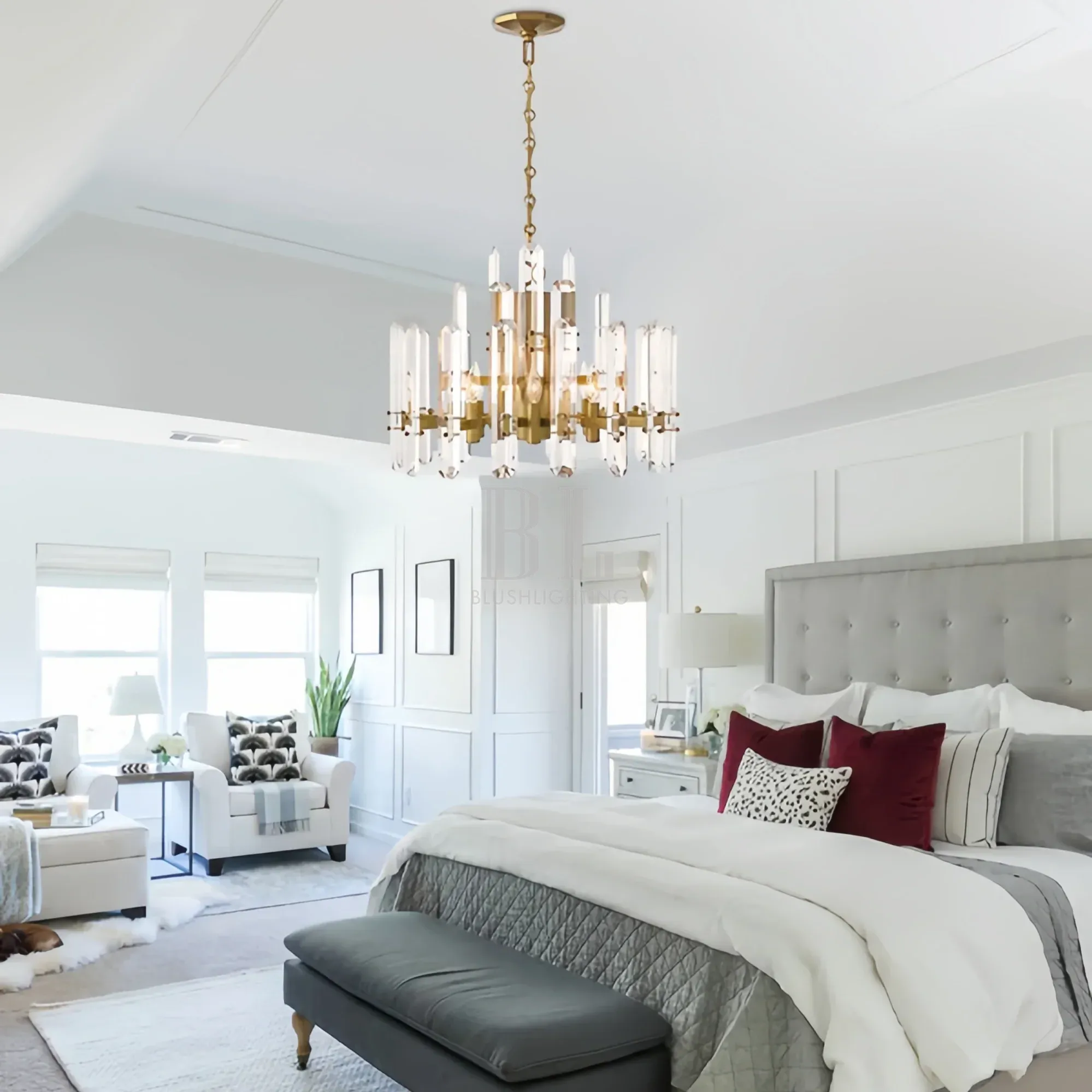 Bonington Crystal Round Chandelier 24'' 36'' 48''-