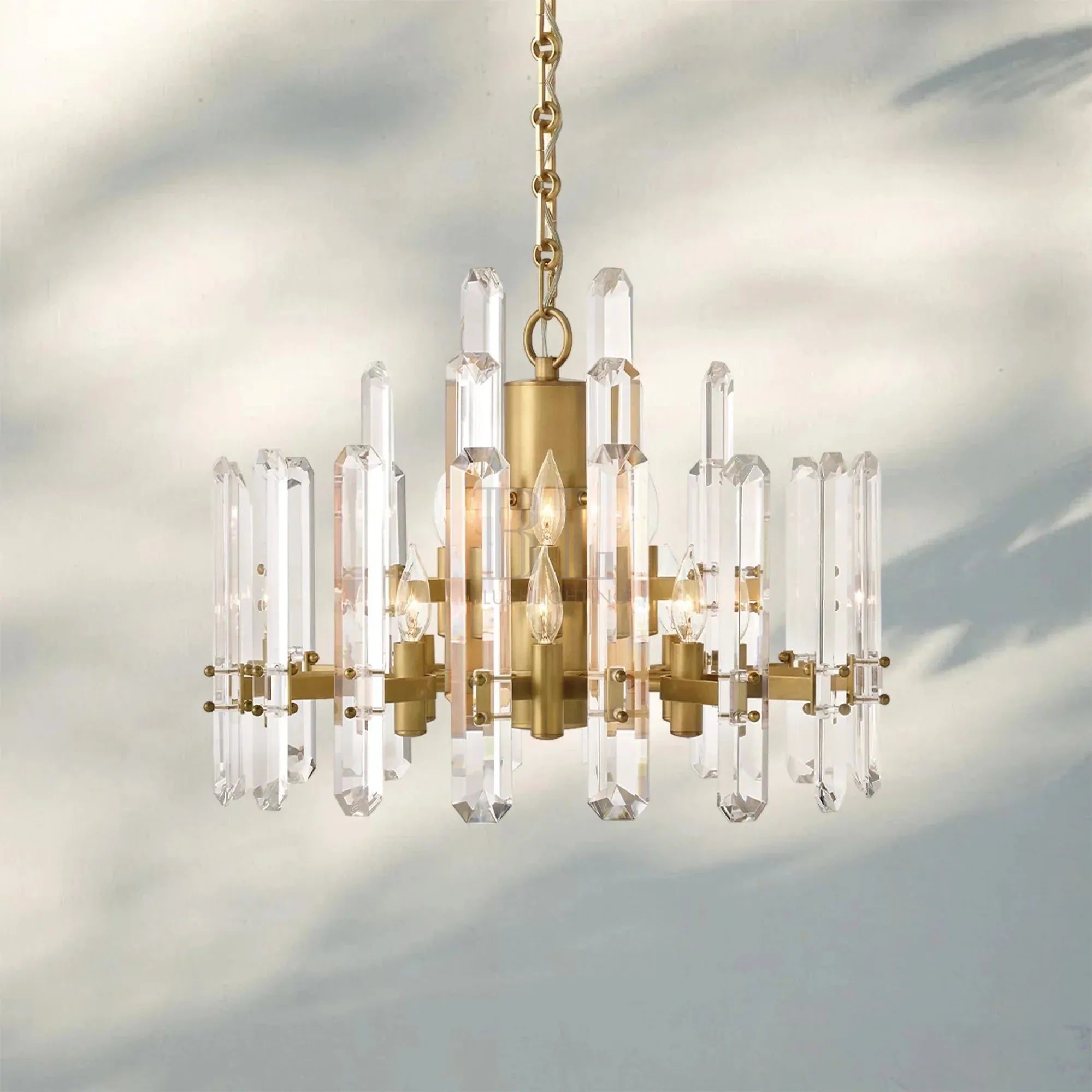 Bonington Crystal Round Chandelier 24'' 36'' 48''-