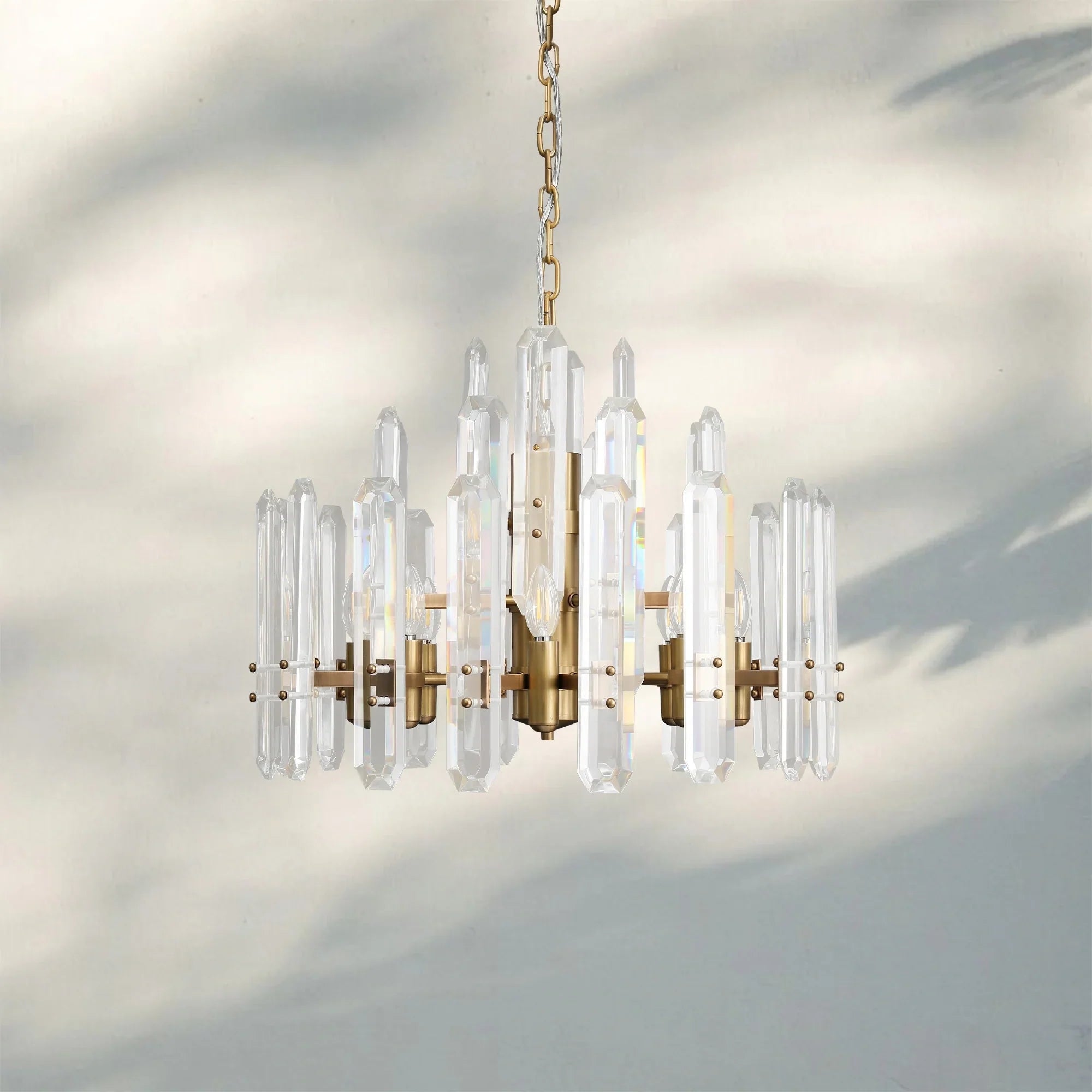 Bonington Crystal Round Chandelier 24'' 36'' 48''-