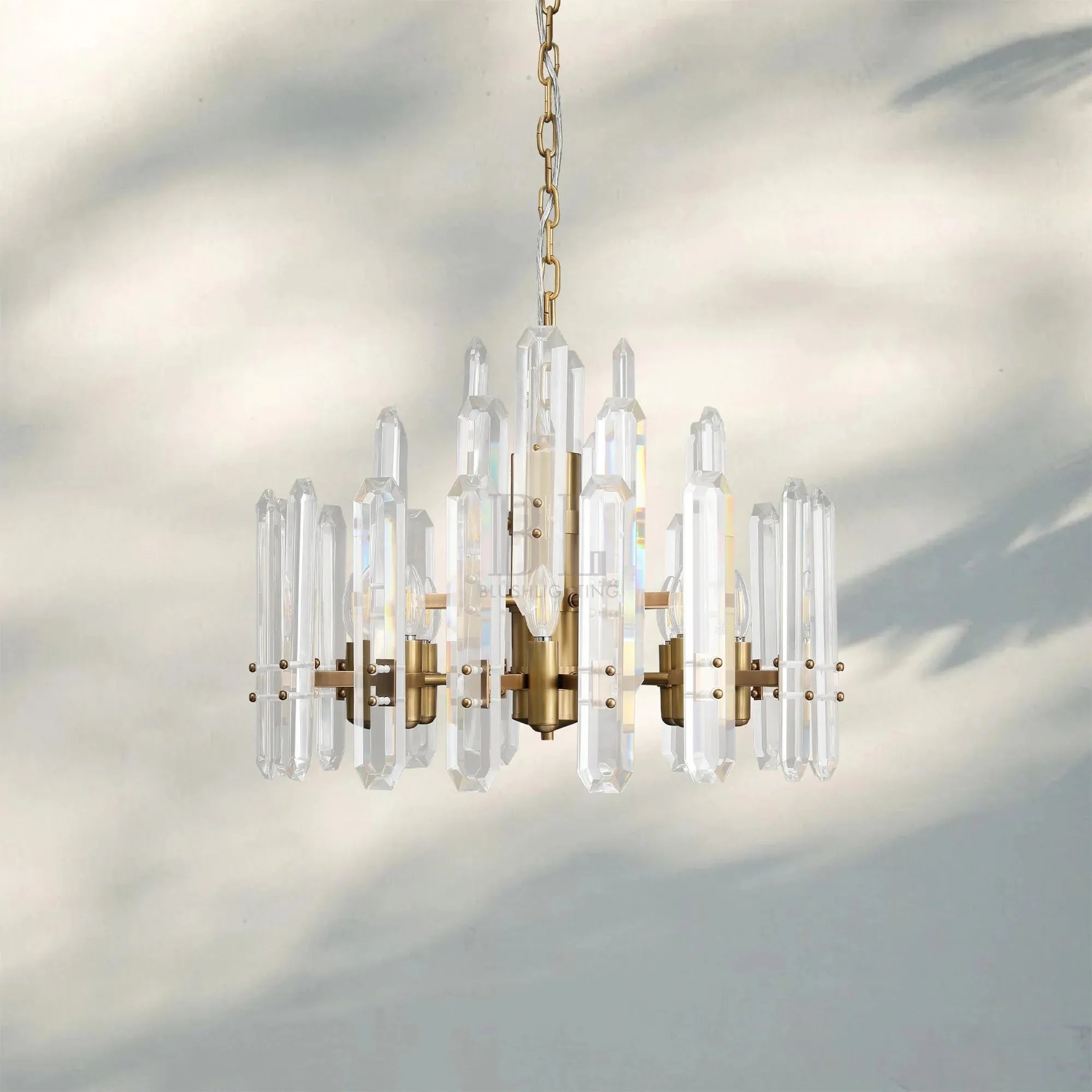Bonington Crystal Round Chandelier 24'' 36'' 48''-