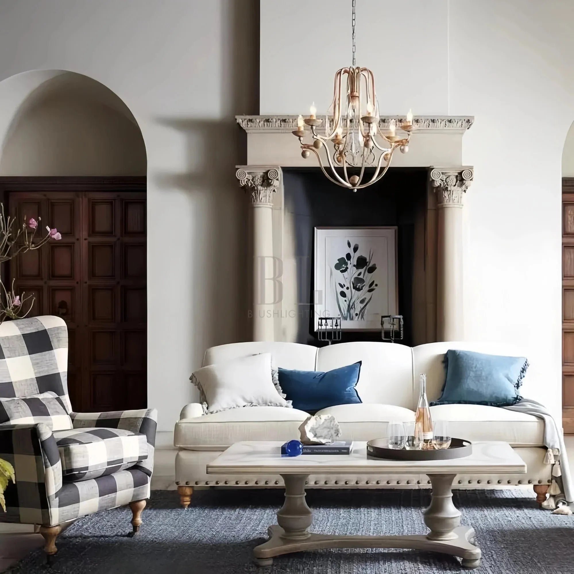 Bonitai Chandelier - Silver - Blushlighting