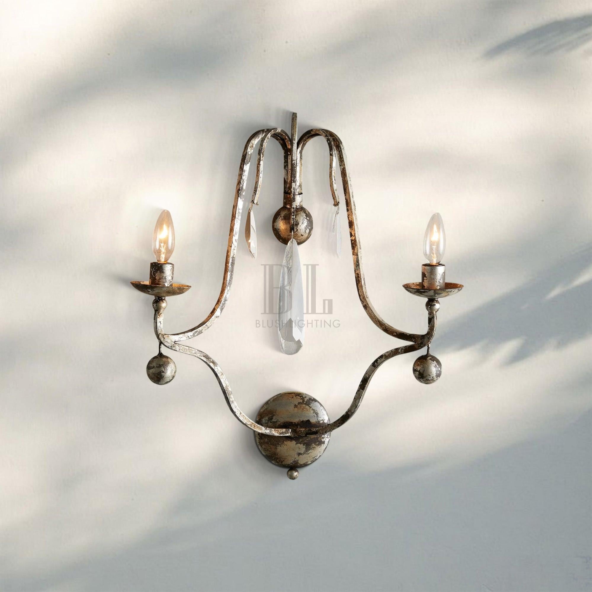 Bonitai Wall Sconce Silver - Blushlighting