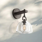 Botany Crystal Dome Wall Sconce-Bronze-