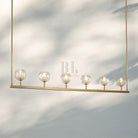 Bouble De Crystal Ball Linear Chandelier 48” 60"-