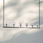 Bouble De Crystal Ball Linear Chandelier 48” 60"-