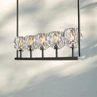 Bouble De Crystal Ball Linear Chandelier 48" 60"-Blushlighting