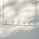 Bouble De Crystal Ball Linear Chandelier 48” 60"-