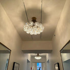 Bouble De Crystal Cluster Flushmount 24''-