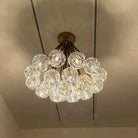 Bouble De Crystal Cluster Flushmount 24''-