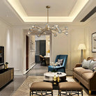 Bouble De Crystal Round Chandelier-Round 48'': 18-Light-Brass-Clear-Blushlighting