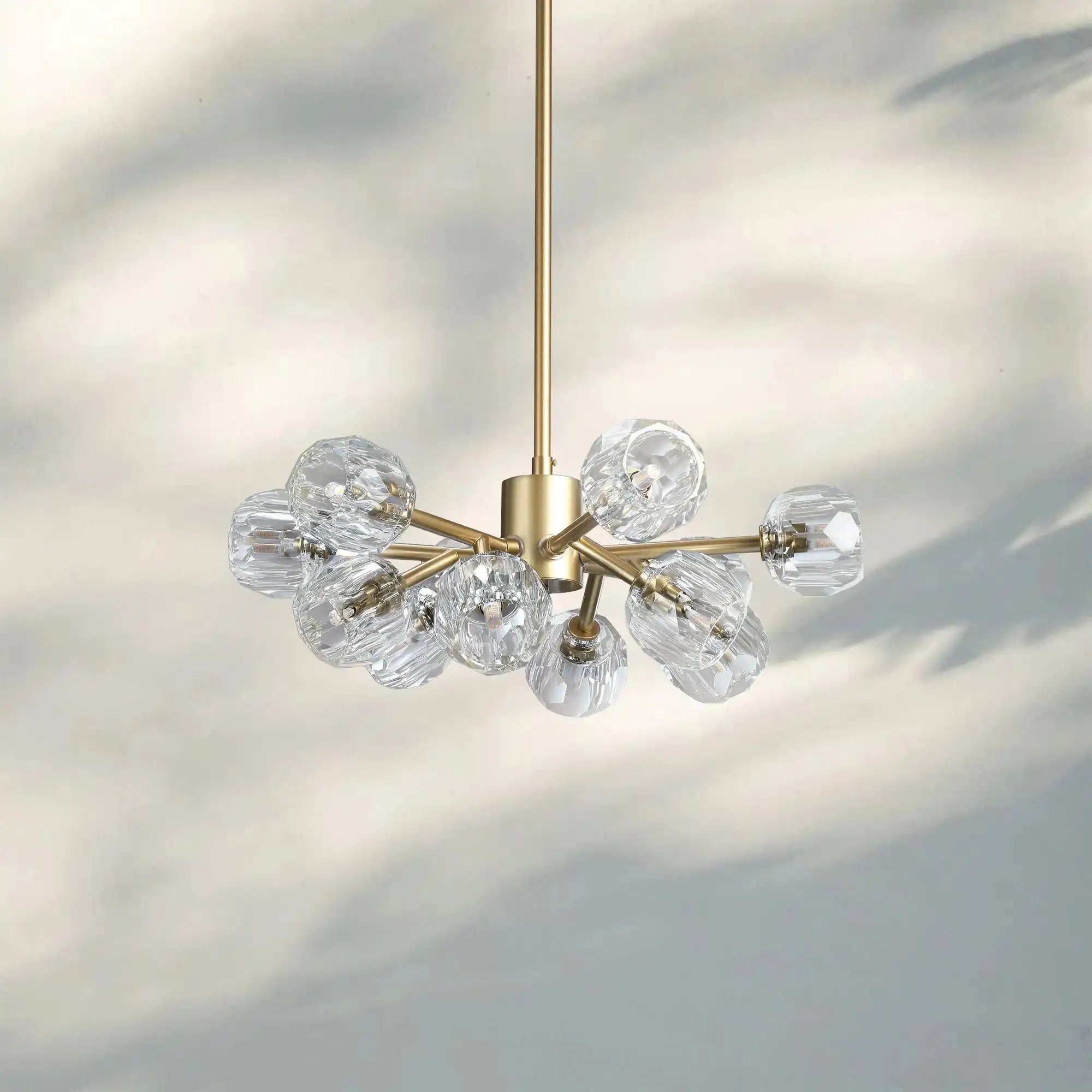 Bouble De Crystal Round Chandelier-Blushlighting