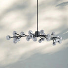 Bouble De Crystal Round Chandelier-Round 48'': 18-Light-Bronze-Clear-Blushlighting