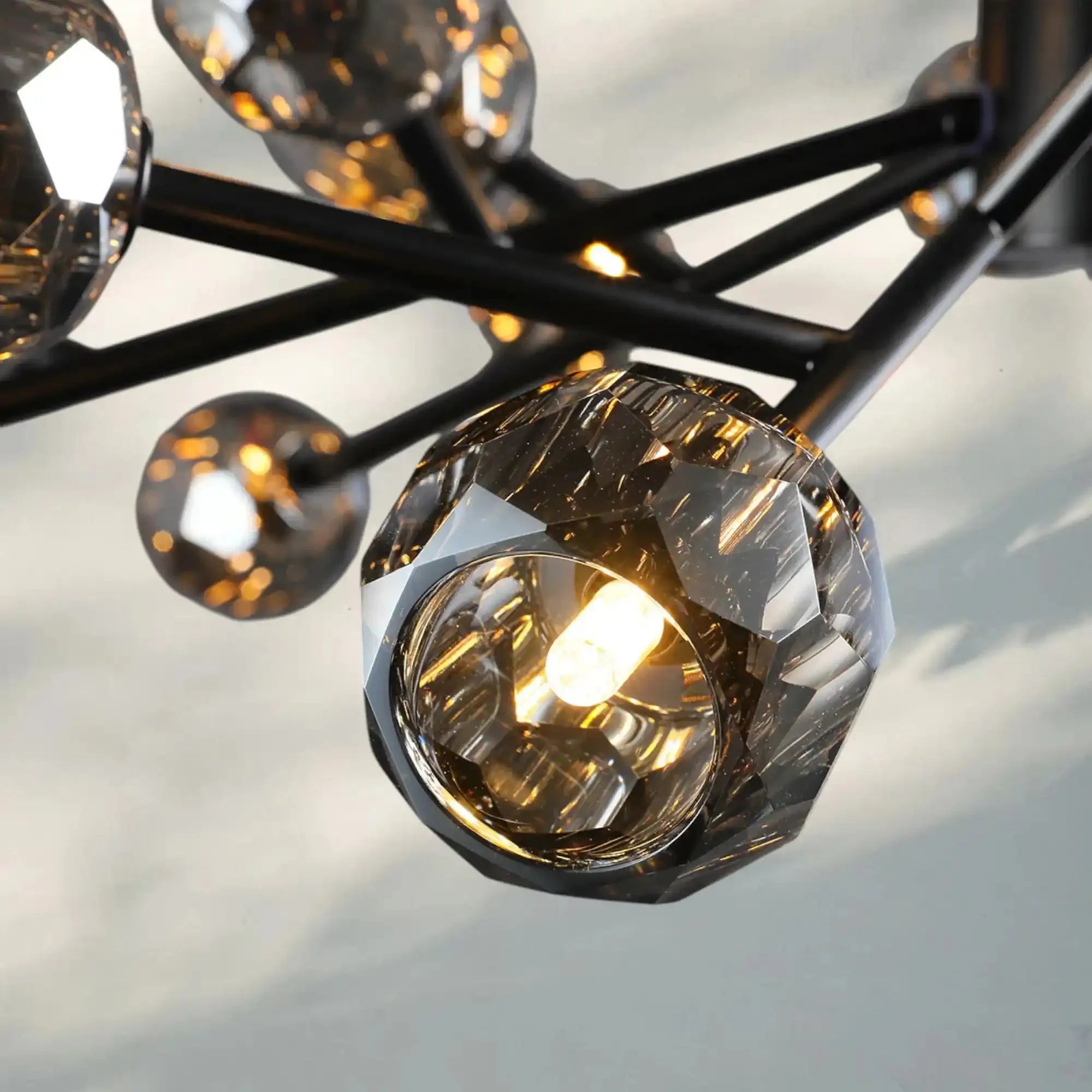 Bouble De Crystal Round Chandelier-Blushlighting
