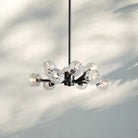 Bouble De Crystal Round Chandelier-Round 24'': 12-Light-Bronze-Clear-Blushlighting