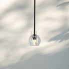 Bouble De Crystal Pendant Light-Black-Clear-Cord