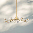Bouble De Crystal Round Chandelier-Round 36'': 18-Light-Brass-Clear-Blushlighting