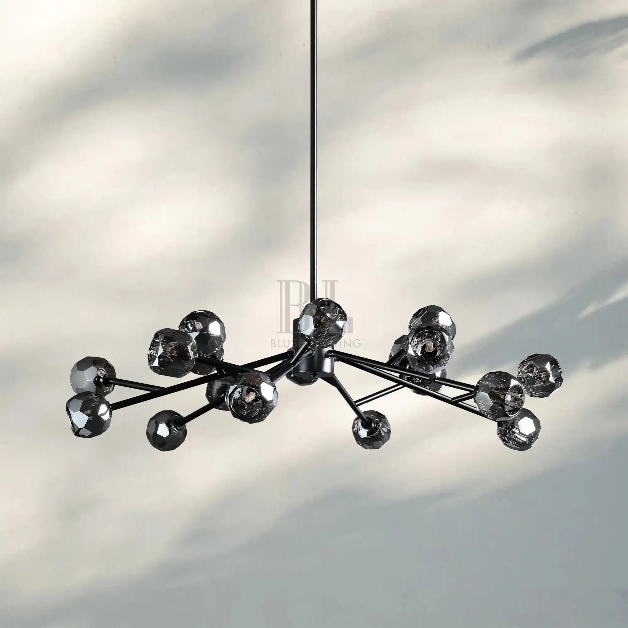 Bouble De Crystal Round Chandelier-Blushlighting