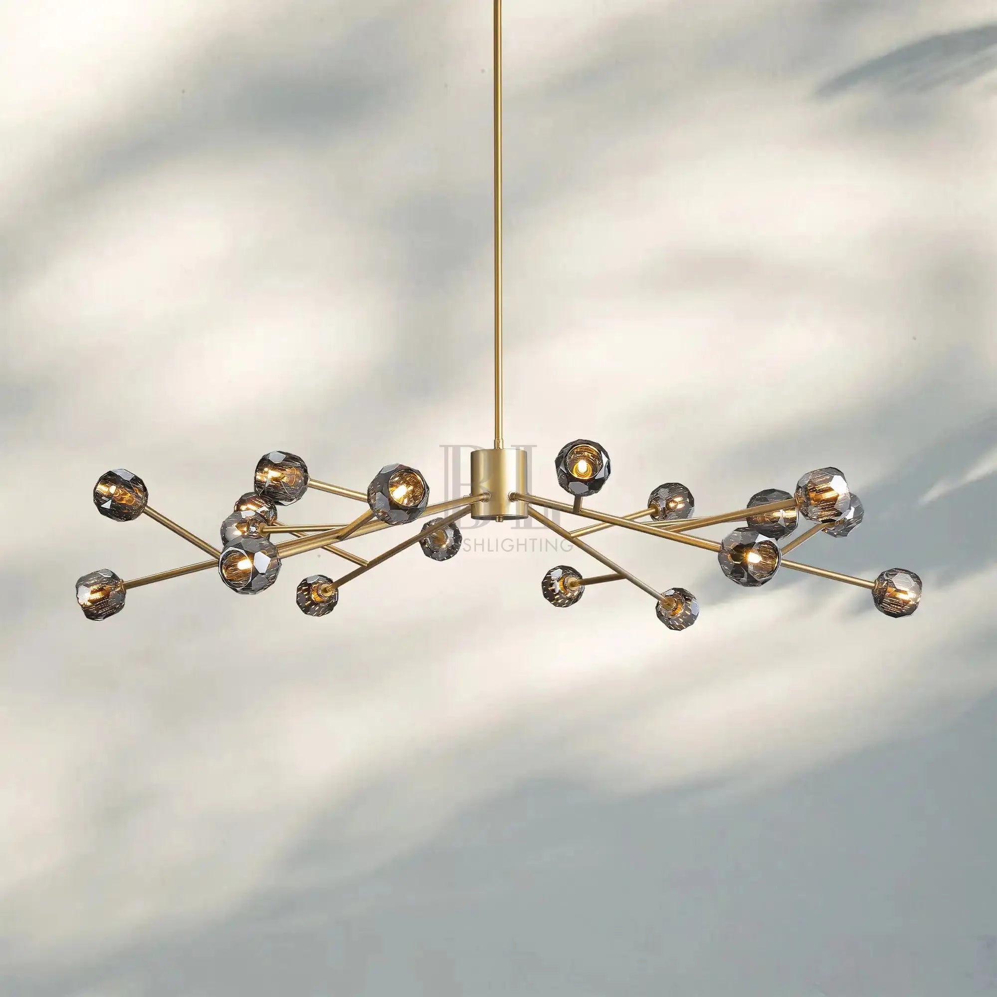Bouble De Crystal Round Chandelier-Blushlighting