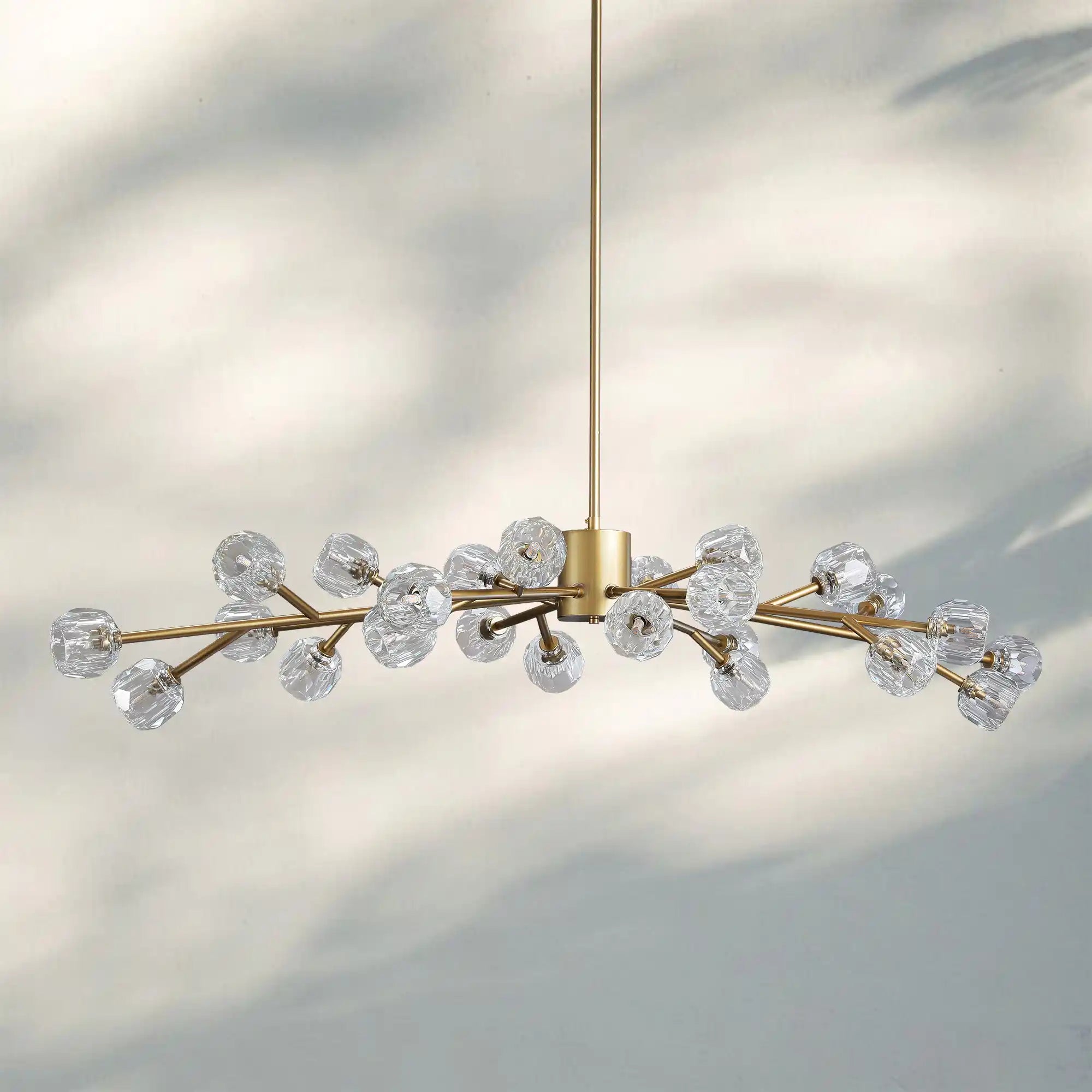 Bouble De Crystal Round Chandelier-Blushlighting