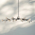 Bouble De Crystal Round Chandelier-Round 60": 18-Light-Bronze-Clear-Blushlighting