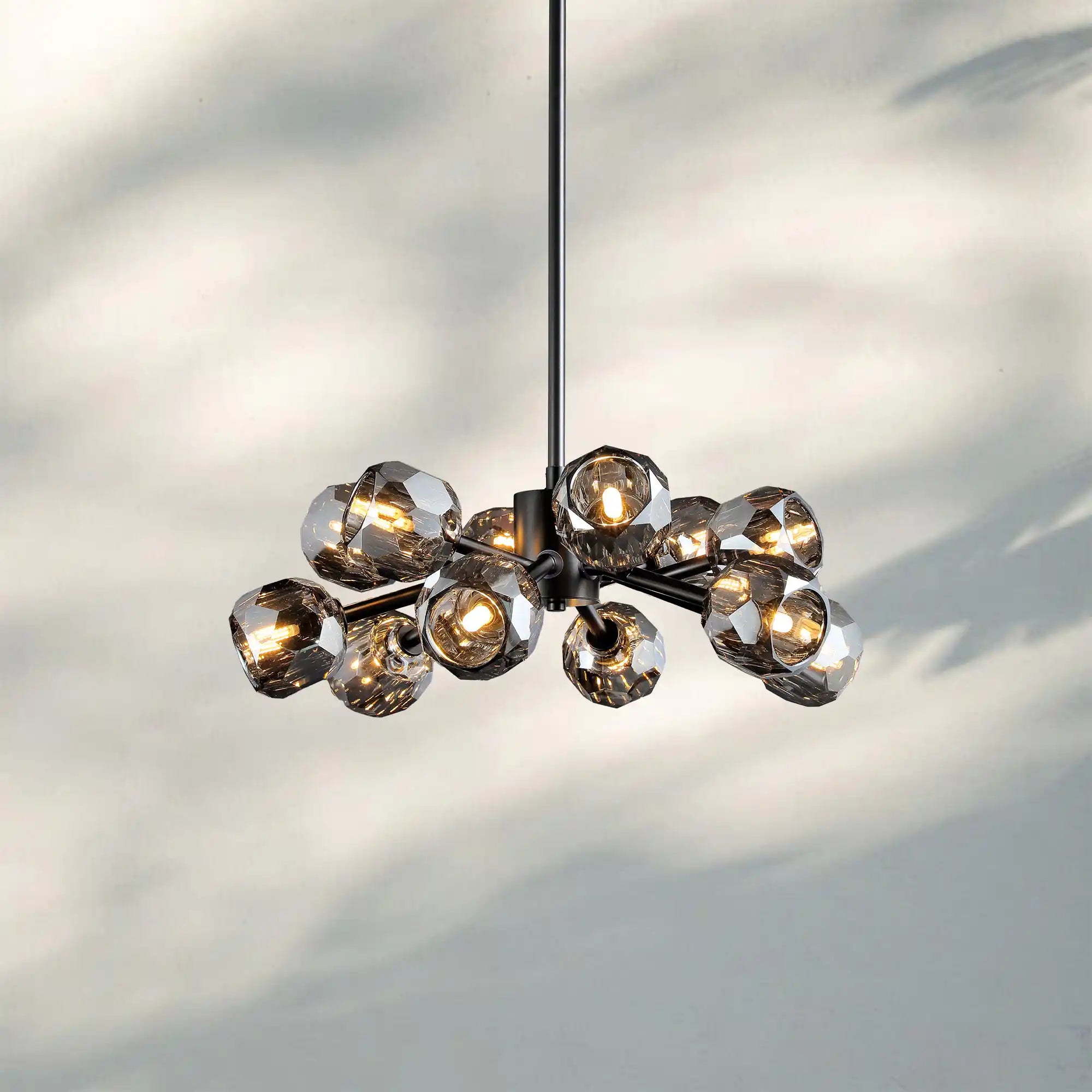 Bouble De Crystal Round Chandelier-Blushlighting