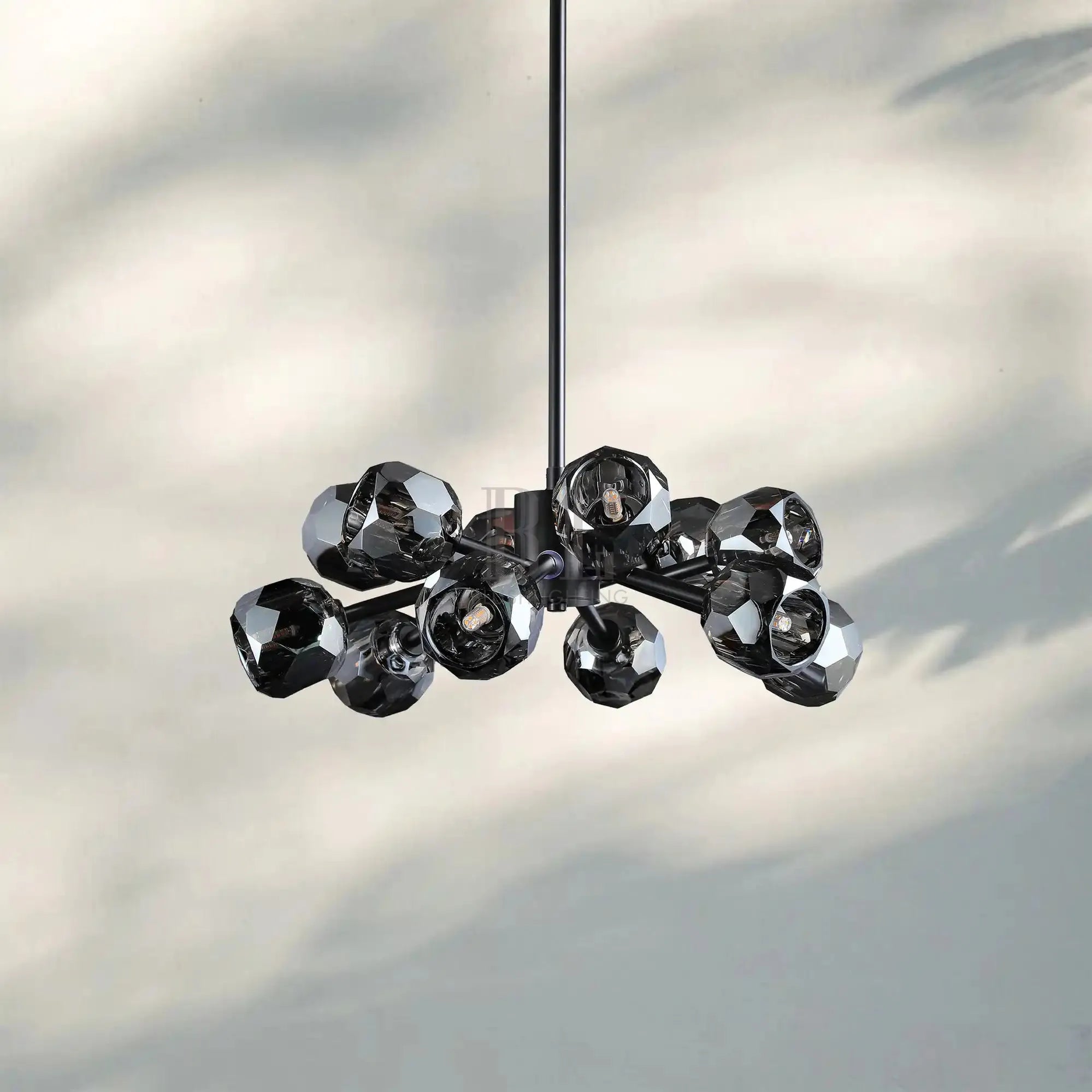 Bouble De Crystal Round Chandelier-Blushlighting