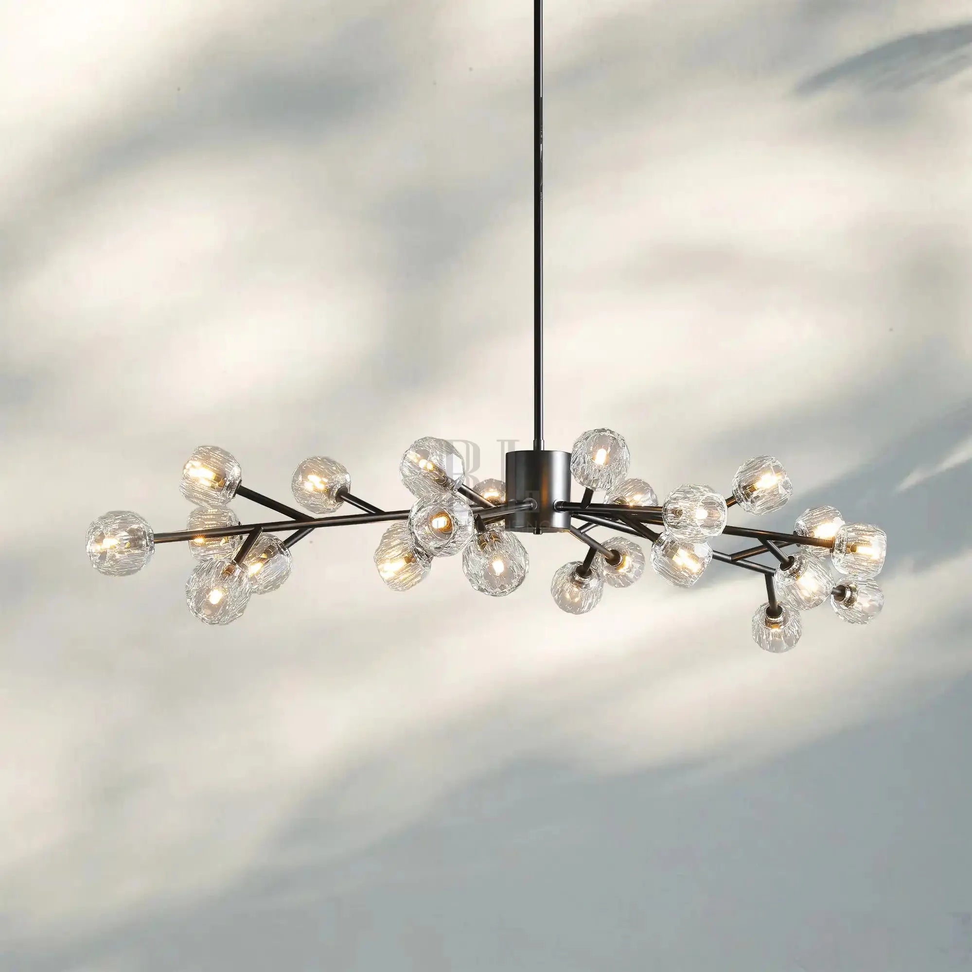 Bouble De Crystal Round Chandelier-Blushlighting